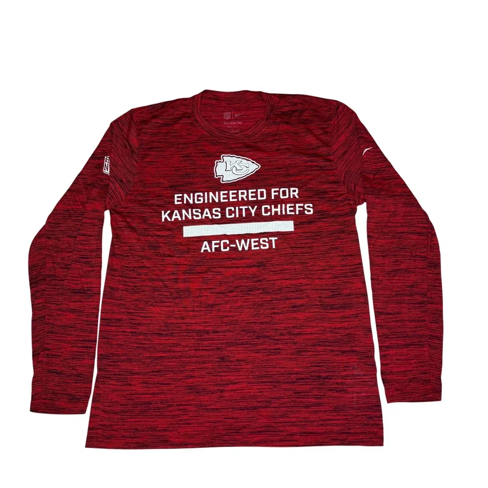 NWT Nike Kansas City Chiefs Sideline Velocity Dri-FIT Long Sleeve Shirt Large
